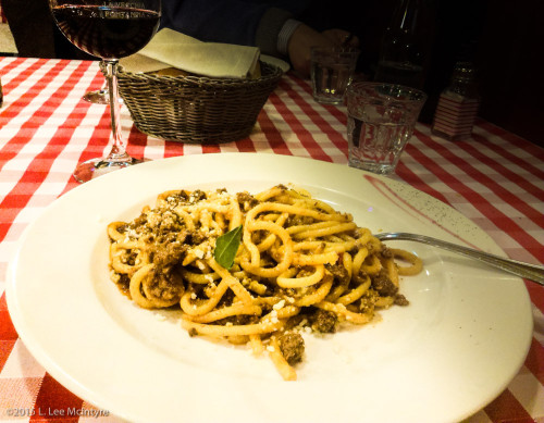 A plate of pasta