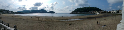 Panoramic view of La Concha, San Sebastian