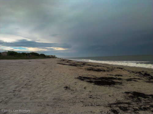 Melbourne beach, late in the day