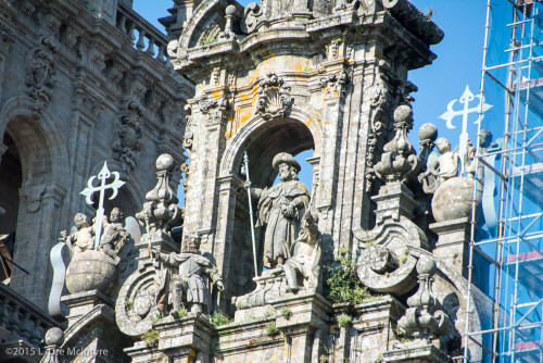 St. James atop the Santiago de Compostela Cathedral