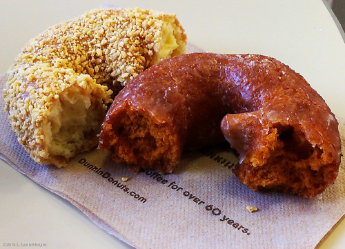 Color comparison (pumpkin donut on the right)