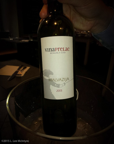 wine from the Serendipitous meal in Triest