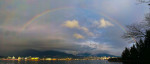 Rainbow over North Vancouver, January 2016