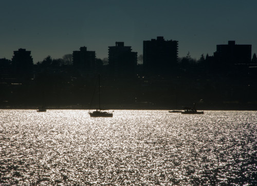 Sailboat on English Bay