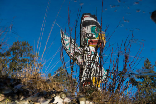 Raven Totem Pole, Stanley Park, Vancouver