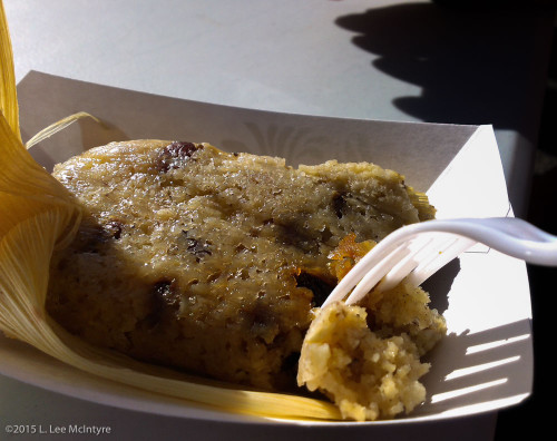 Pine Nut and Raisin tamale, Silver City festival