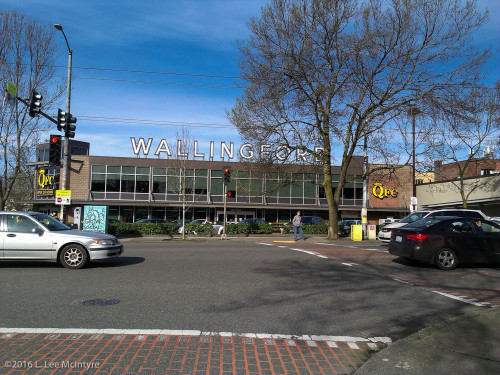 Wallingford Sign on the QFC Supermarket, Seattle