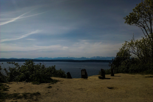 Olympic Mountains viewed from Discovery Park