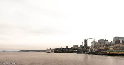 View of Seattle from the ferry before we left Seattle