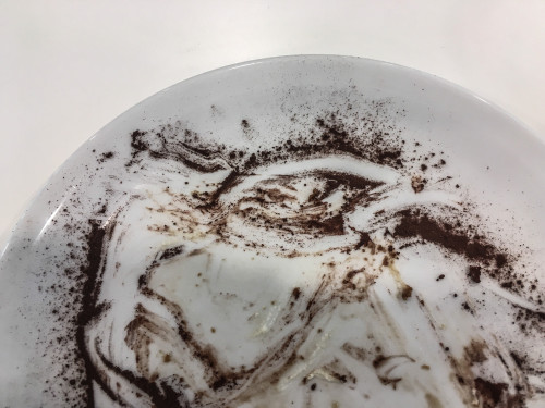 Eye of Horus on a Tiramisu Plate