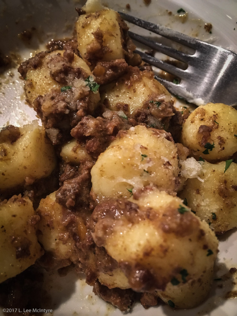 gnocchi with ragu d'asino